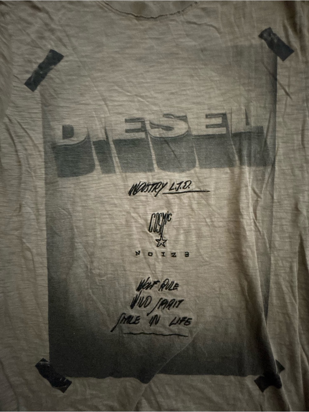 Diesel Men's Graphic T-Shirt in Gray